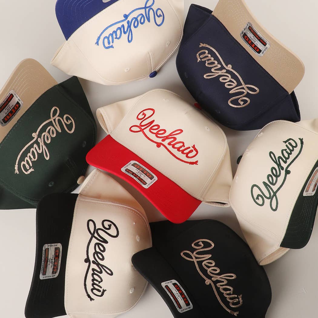 Yeehaw Western Script Embroidered Trucker Hat