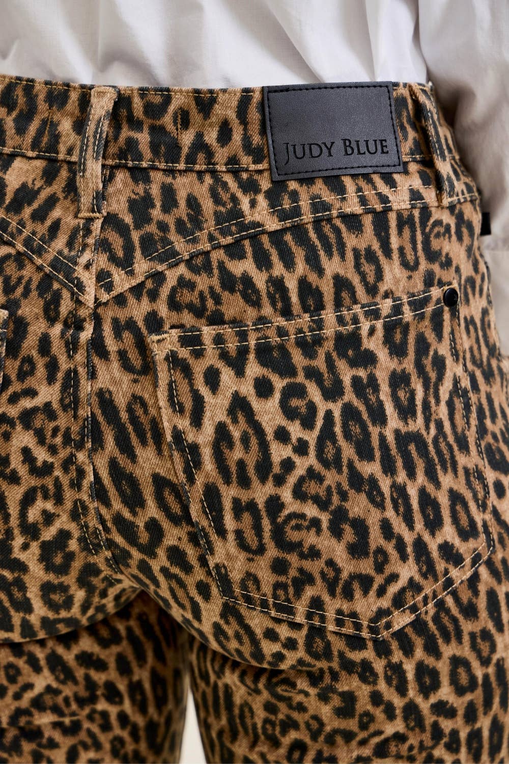 Judy Blue-MR JAQUELINE Flare Print Leopard LUXE