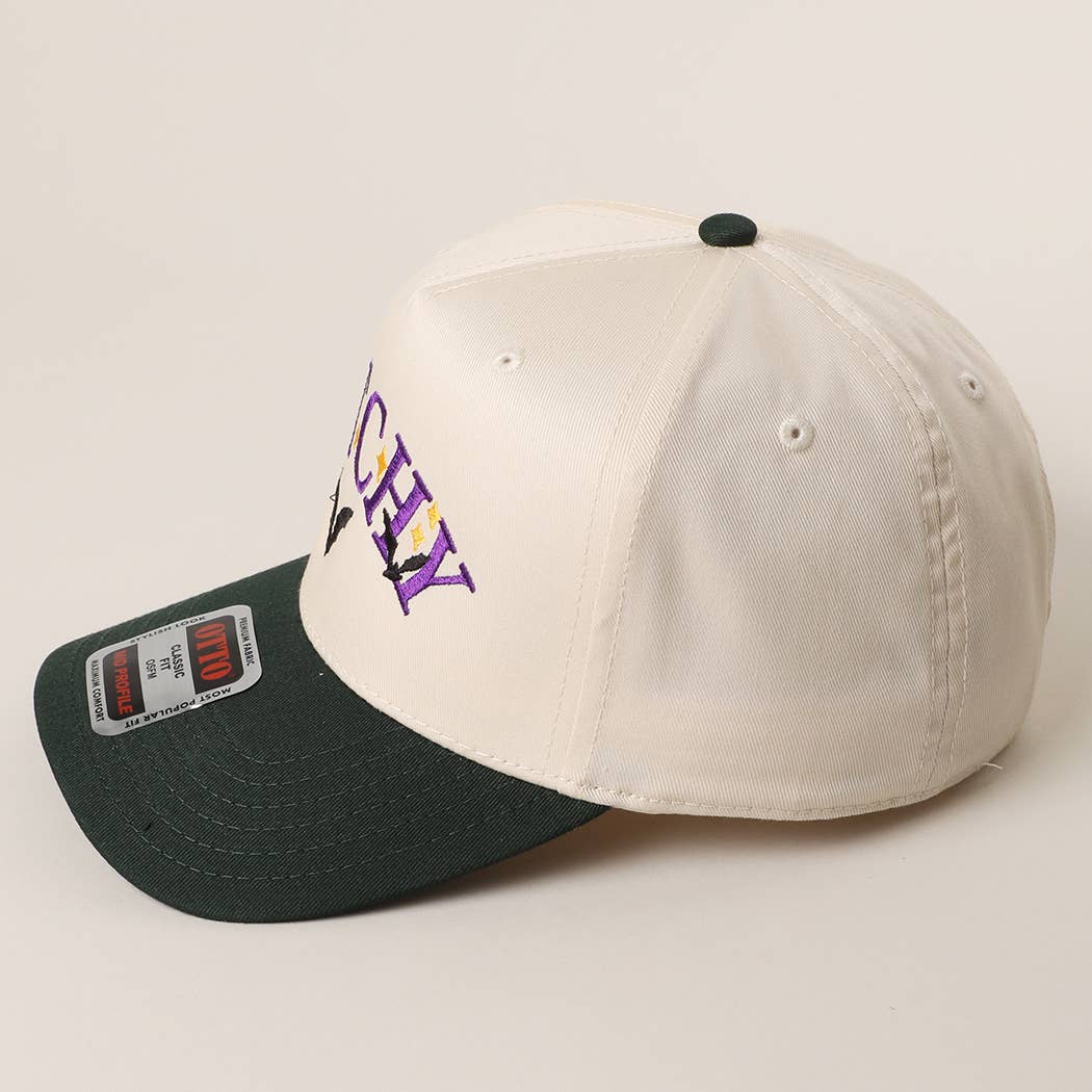 WITCHTY Typography Design Embroidered Trucker Hat