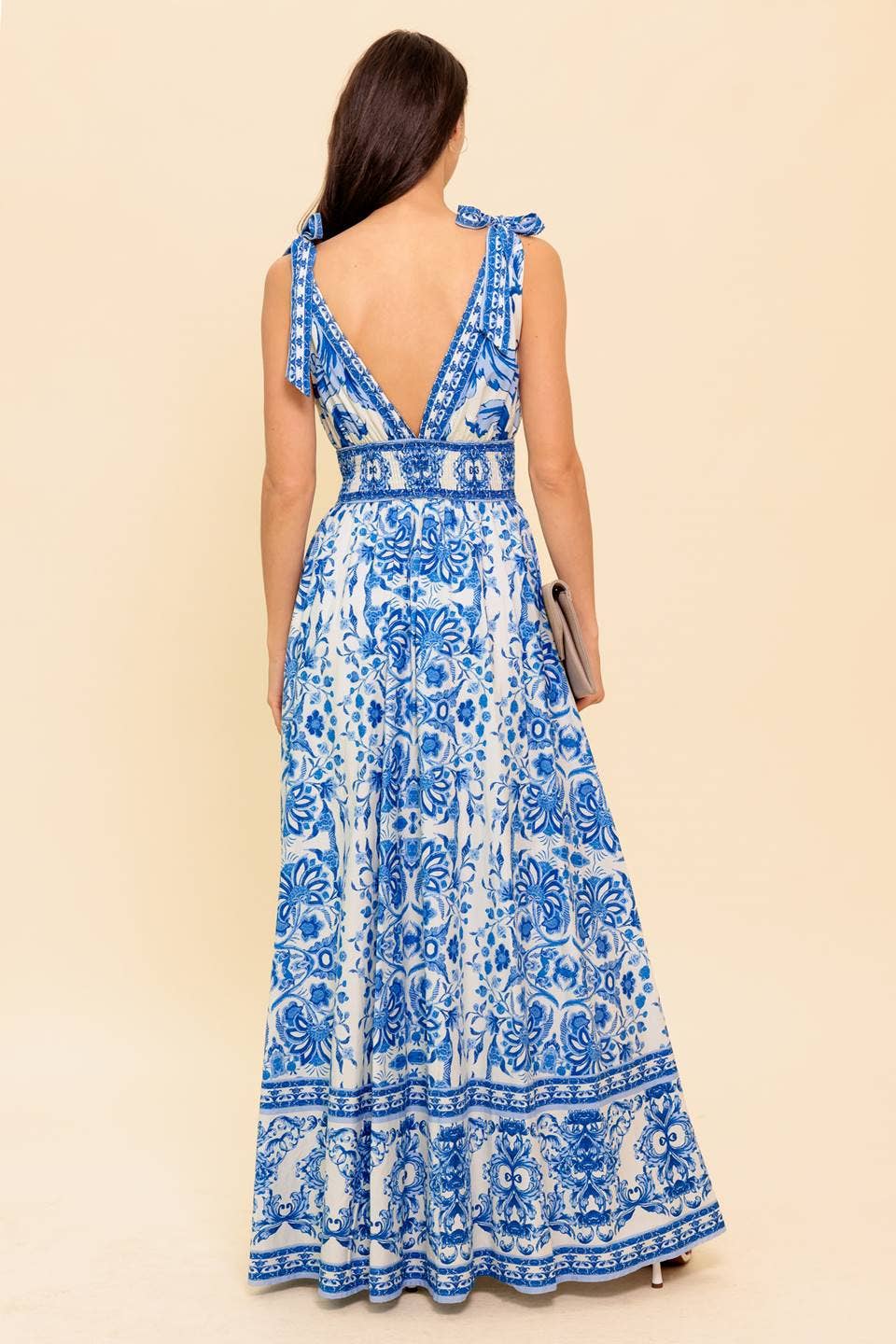 A printed woven maxi dress - ID22288