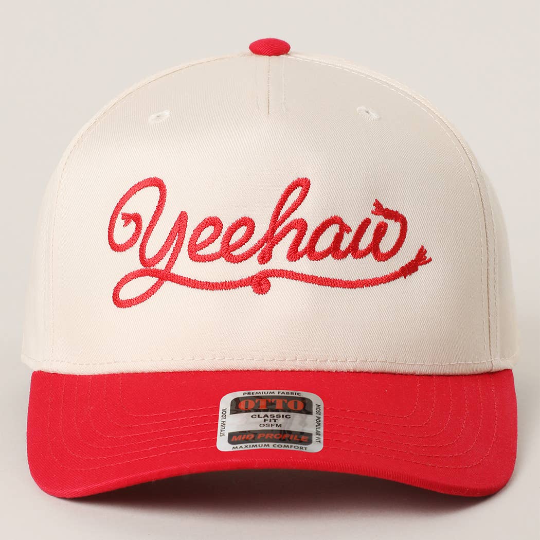 Yeehaw Western Script Embroidered Trucker Hat