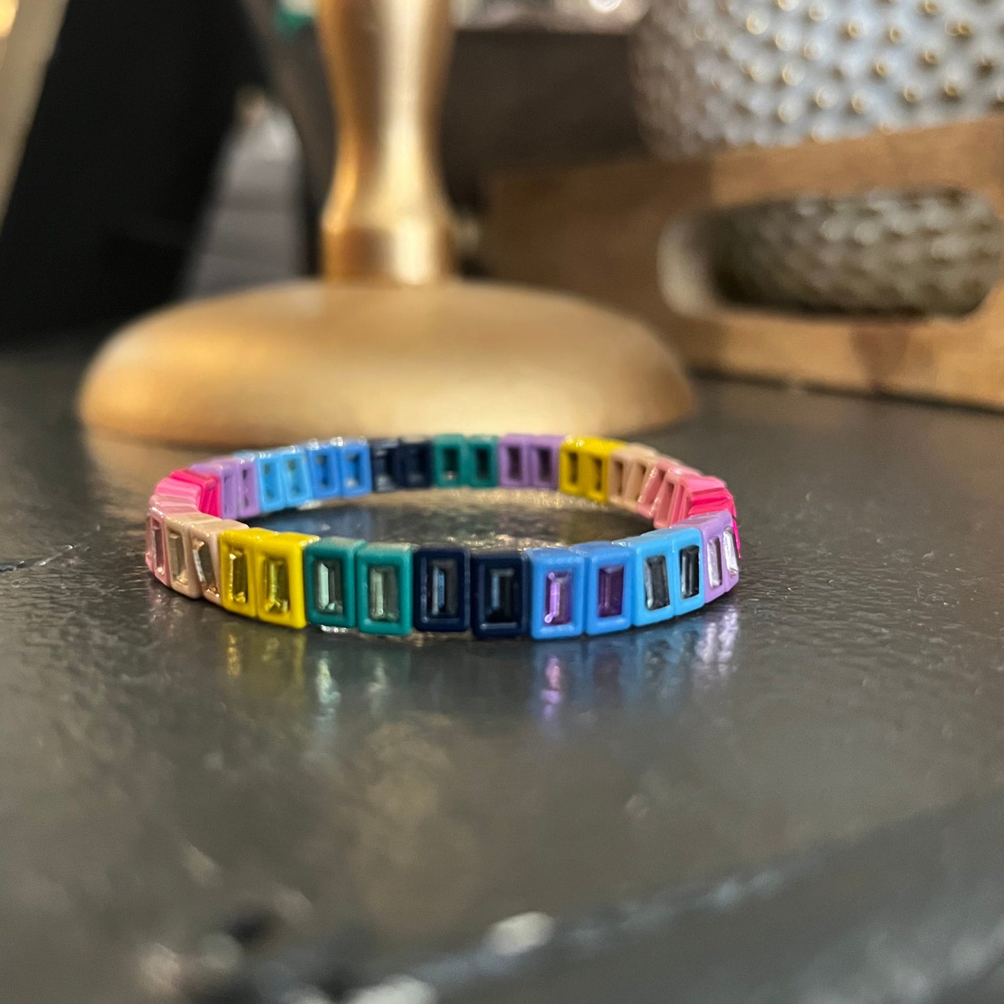 Rainbow Tennis Bracelet