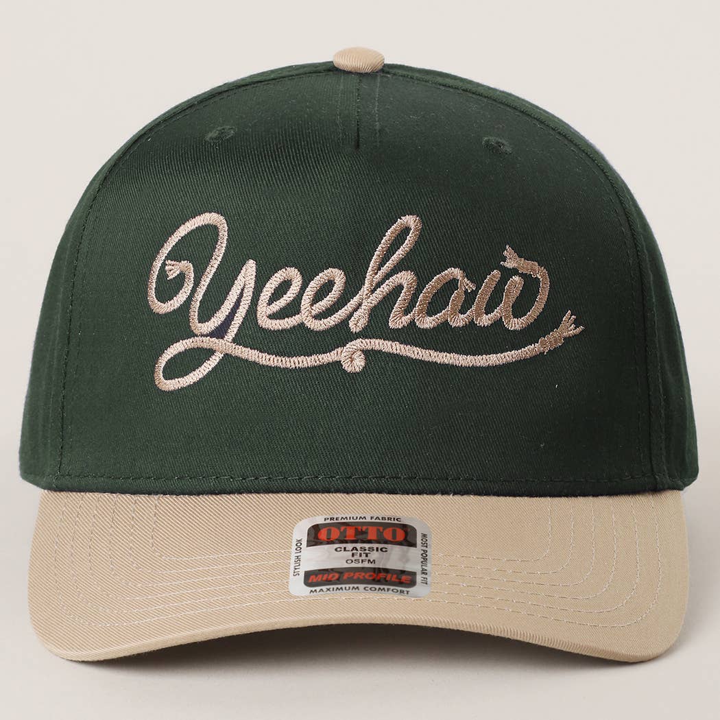 Yeehaw Western Script Embroidered Trucker Hat