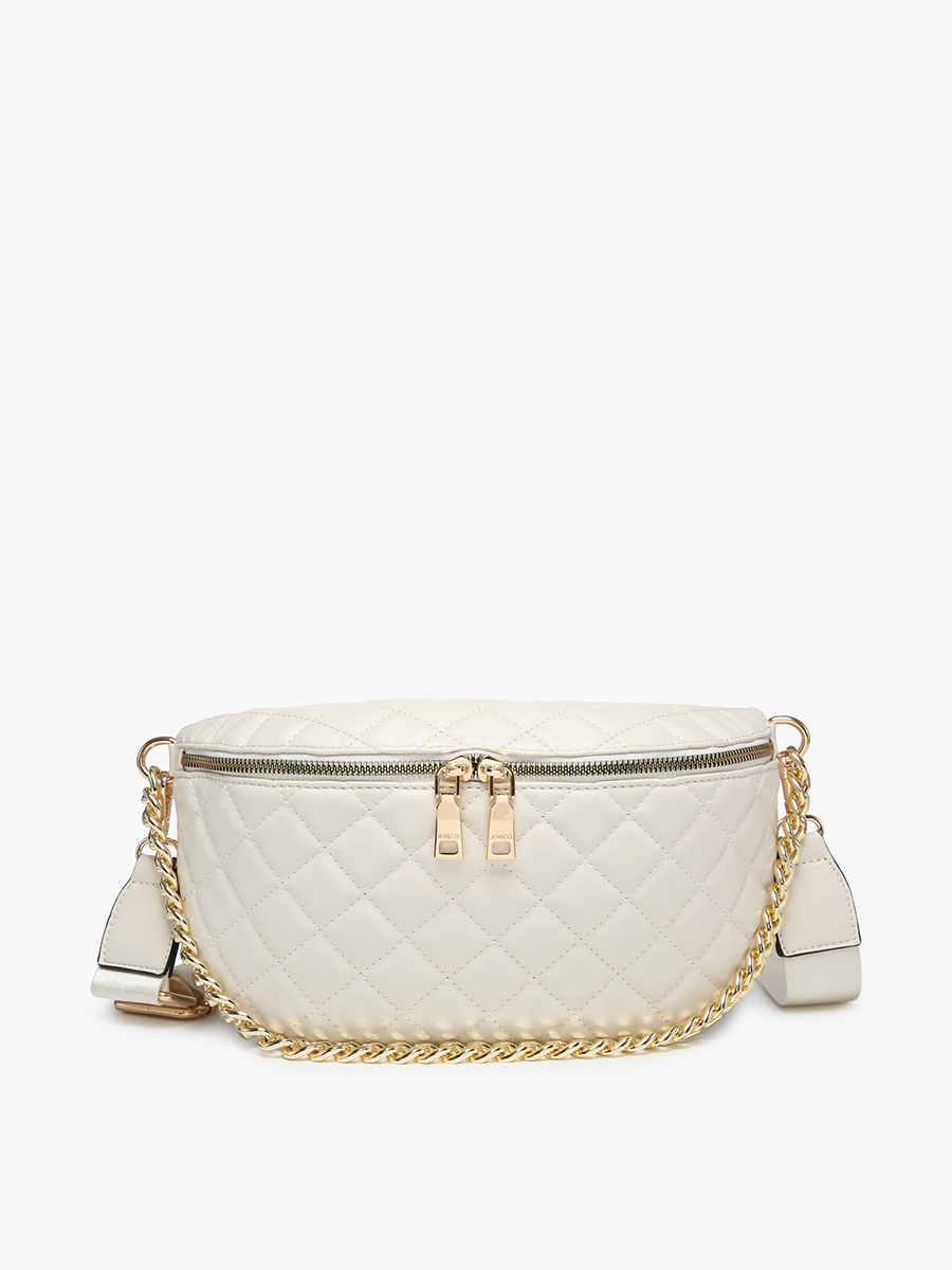 Sylvie Quilted Belt Bag with Chain Strap