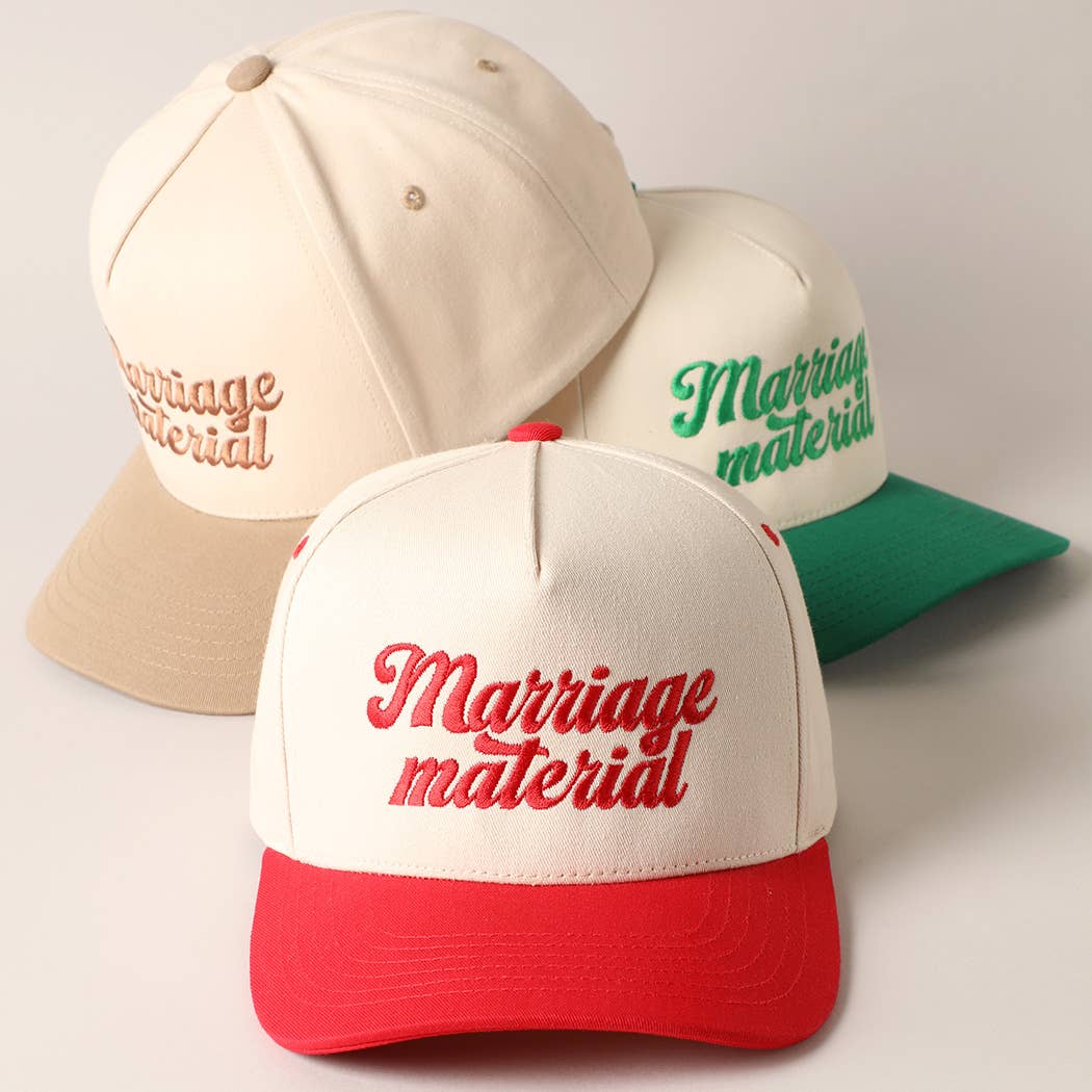 Marriage Material Two Tone Trucker Hat