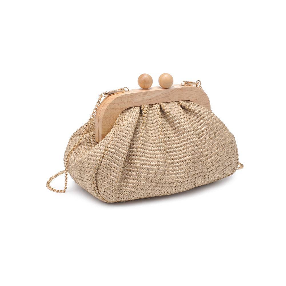 Vogueista Wooden Frame Clutch