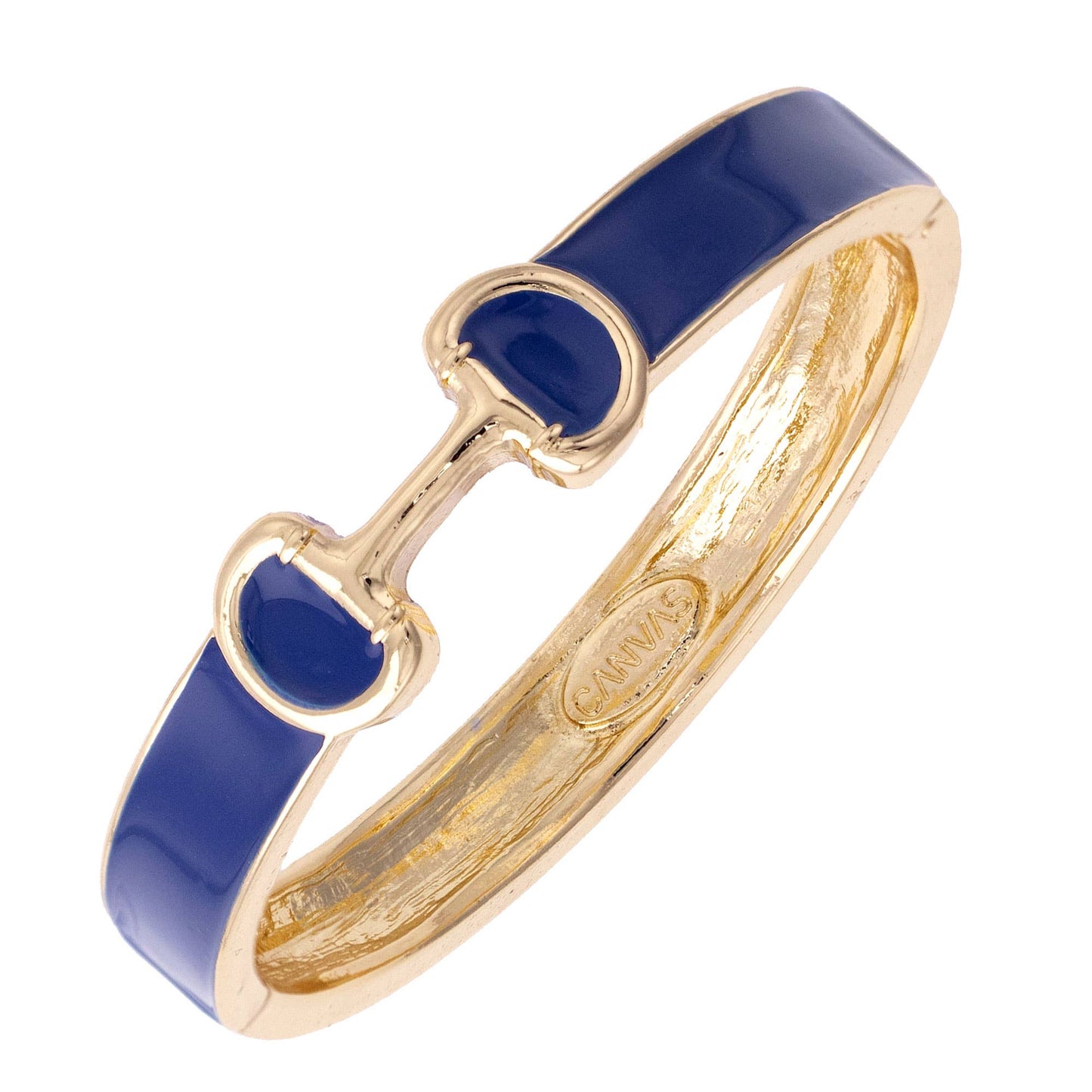 Majesty Horsebit Enamel Hinge Bangle