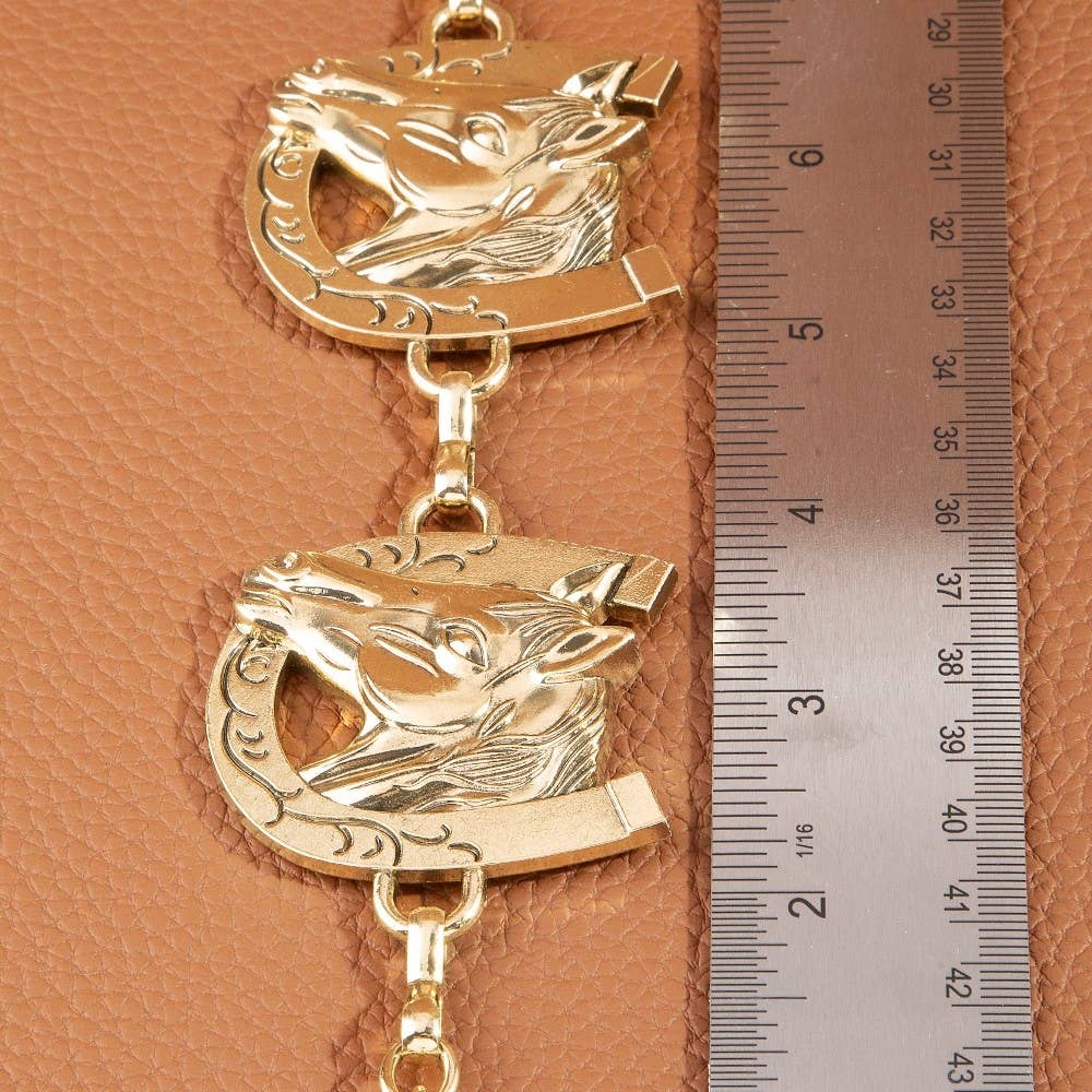 Horse Horseshoe Concho Chain Belt