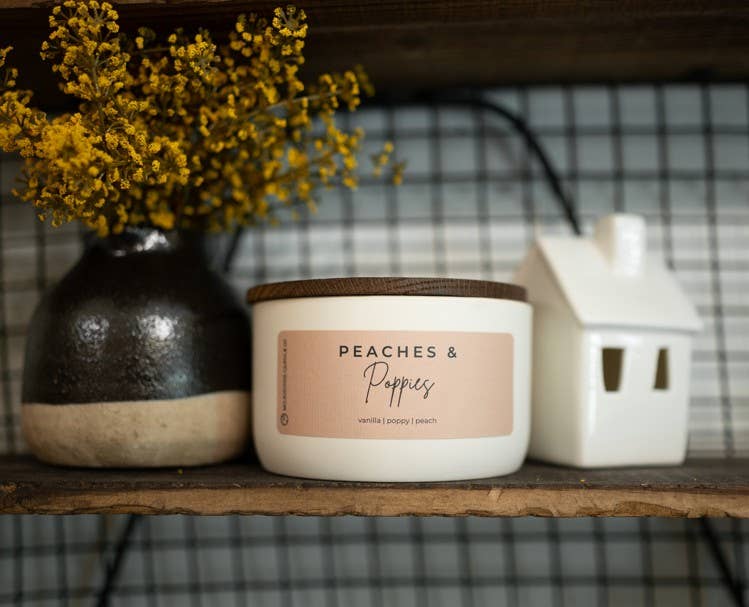 Peaches & Poppies | Statement Candle