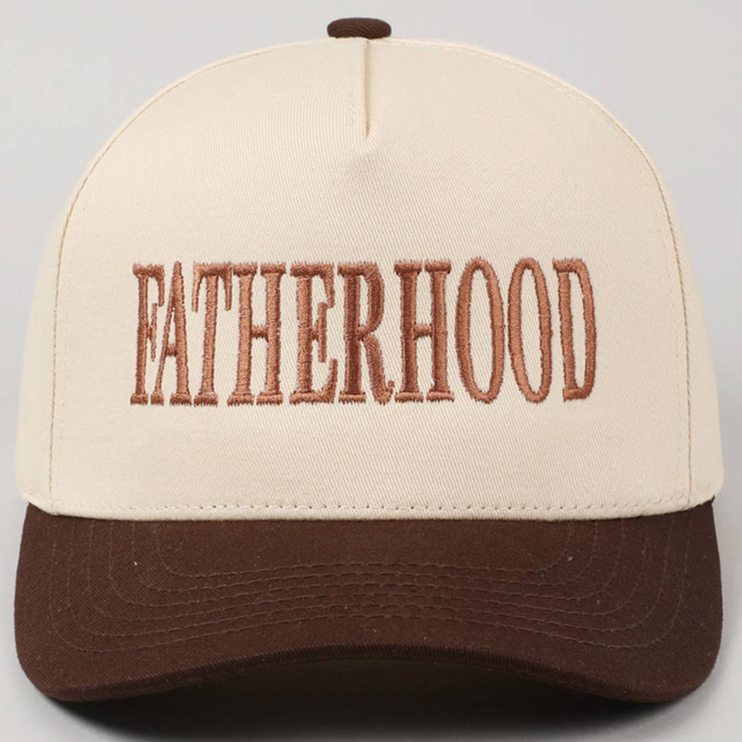 FATHERHOOD Embroidered Two-Tone Trucker Hat
