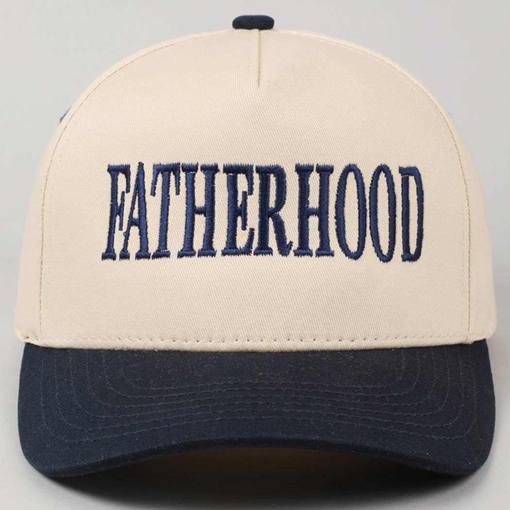 FATHERHOOD Embroidered Two-Tone Trucker Hat