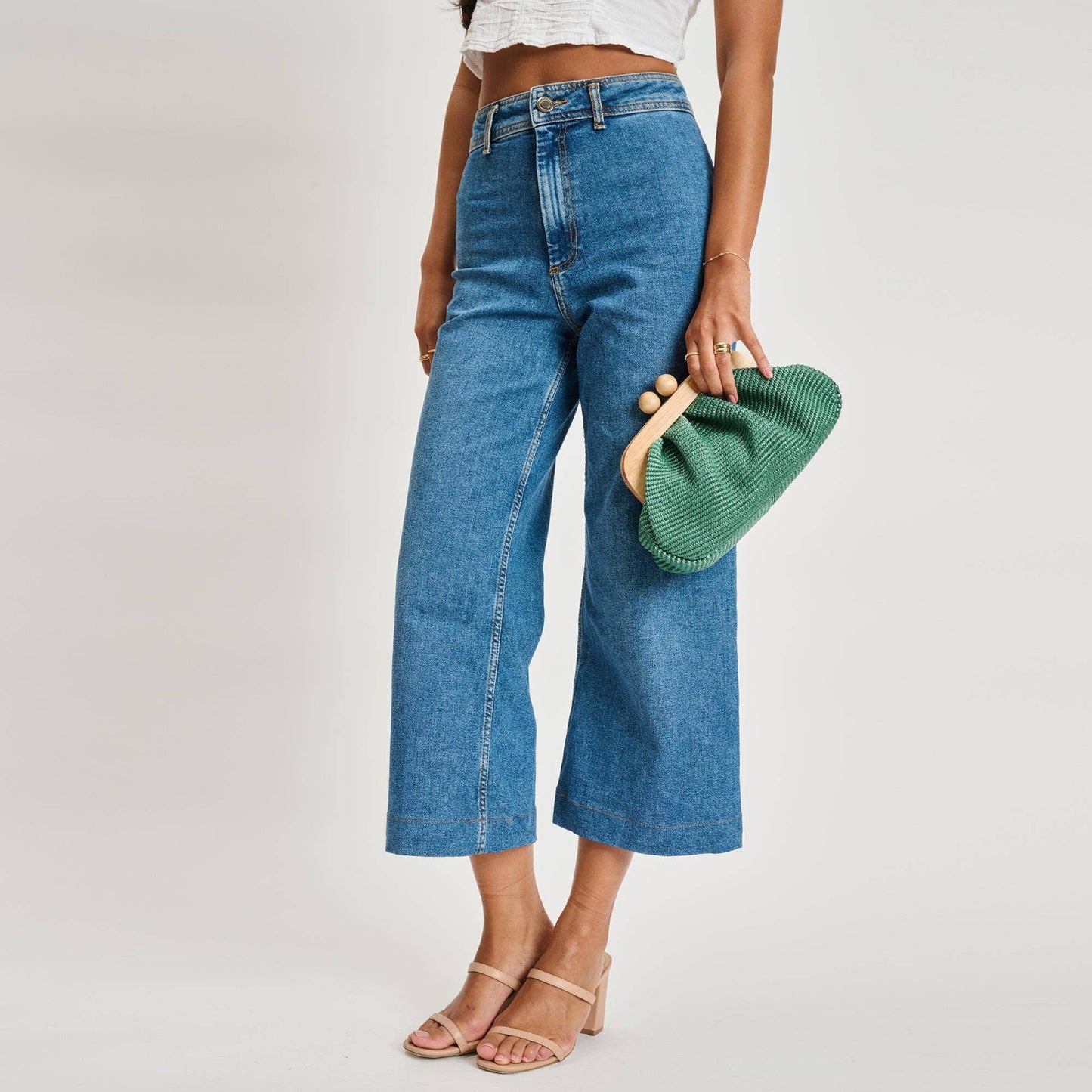 Vogueista Wooden Frame Clutch
