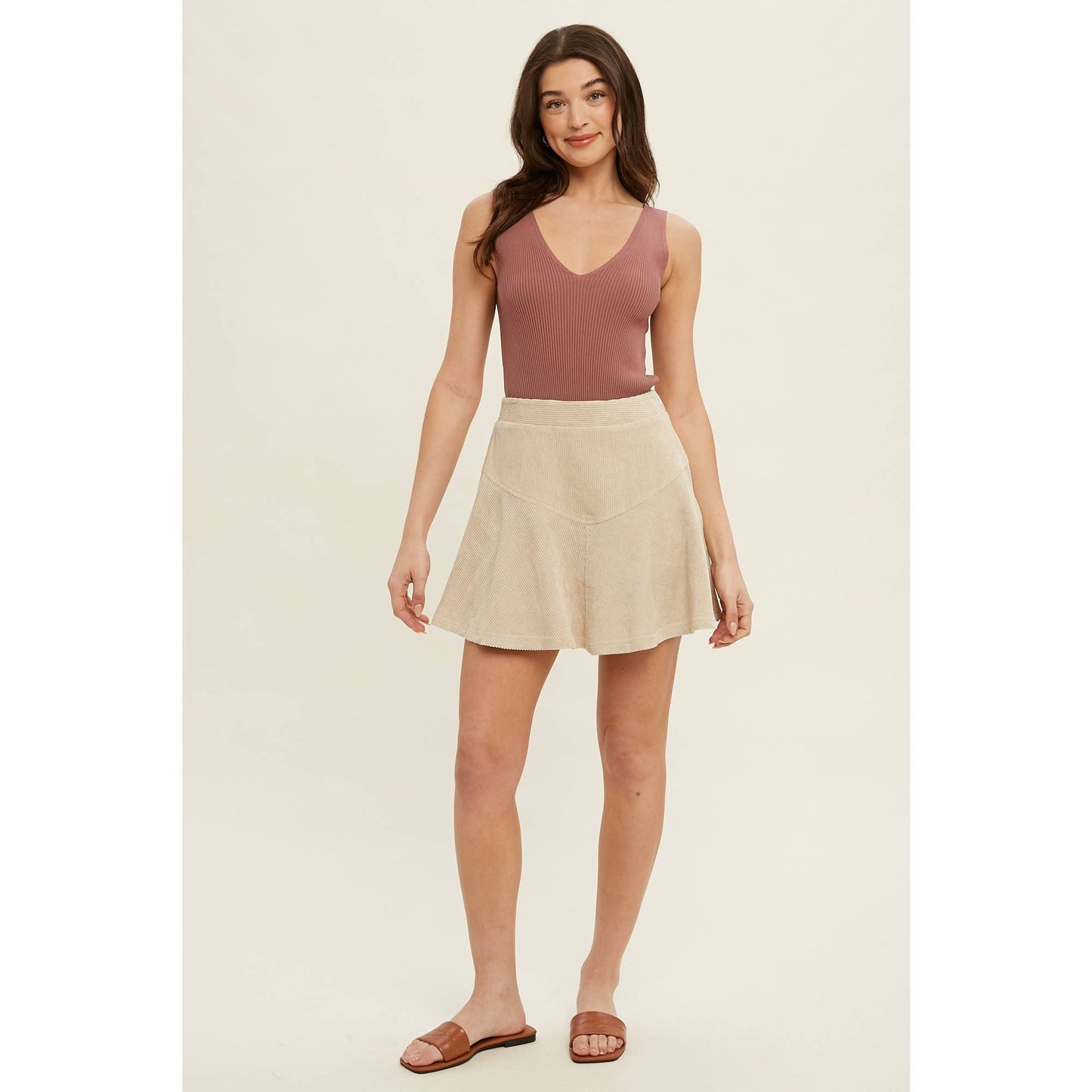 RIBBED KNIT SLEEVELESS BODYSUIT