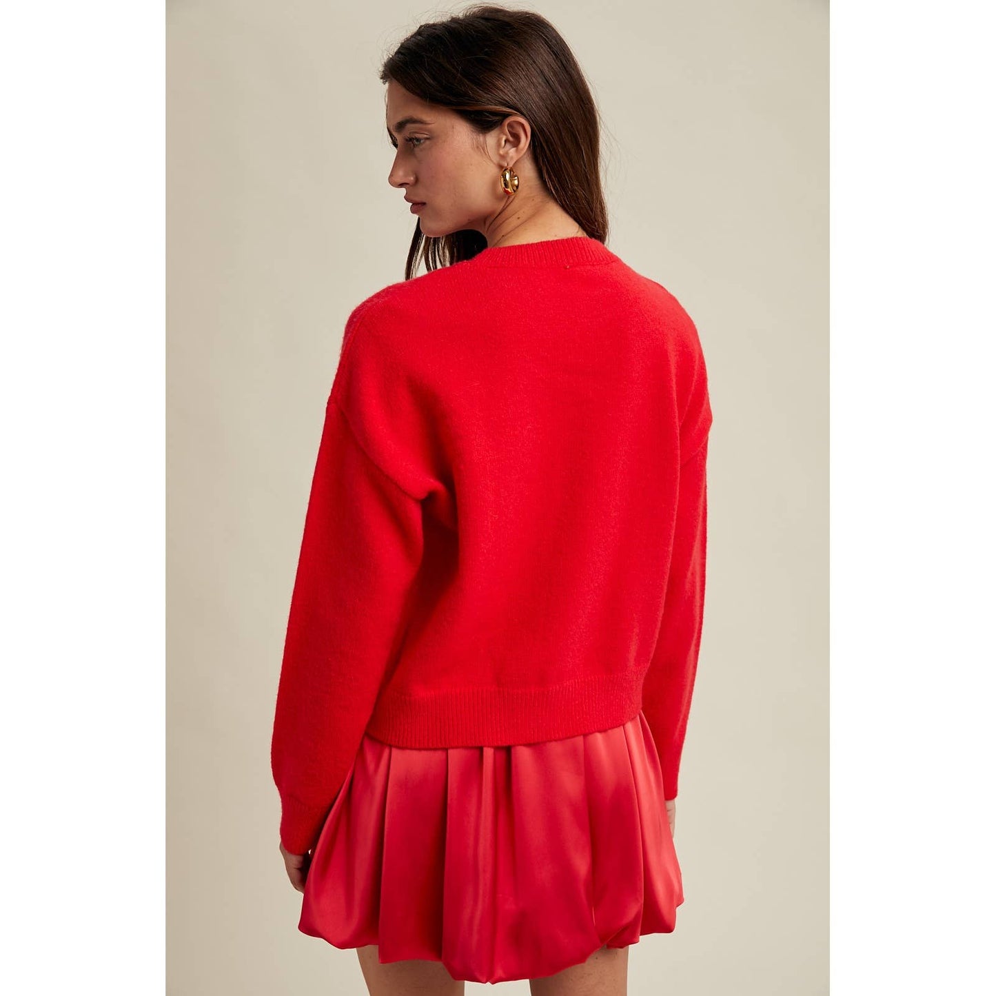 'MERRY' GLITTER SWEATER / WL25-11029