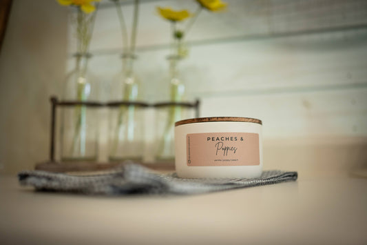 Peaches & Poppies | Statement Candle