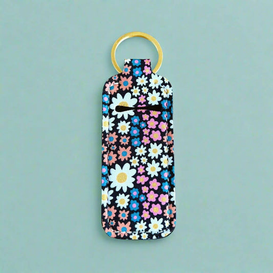 Lip Balm / Lip Stick Keychain Holder - Darling Daisy