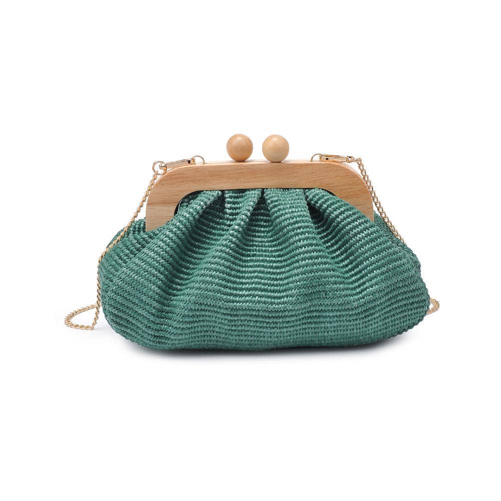Vogueista Wooden Frame Clutch