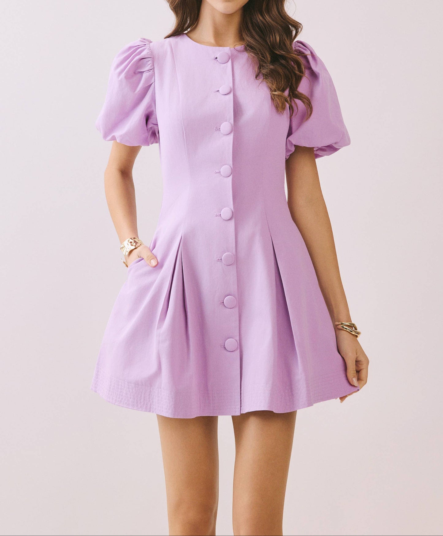 Blooming Button Down Dress