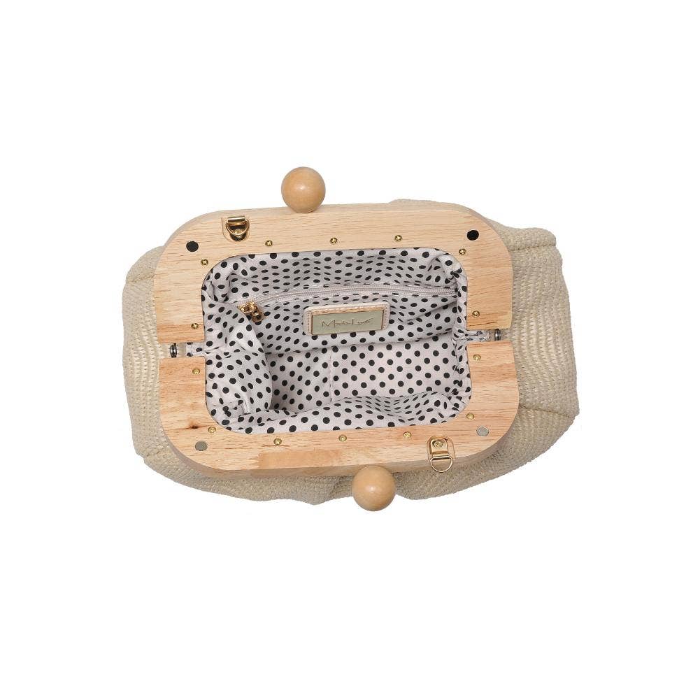 Vogueista Wooden Frame Clutch