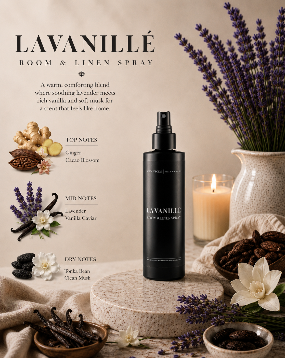 Luxurious Room & Linen Spray