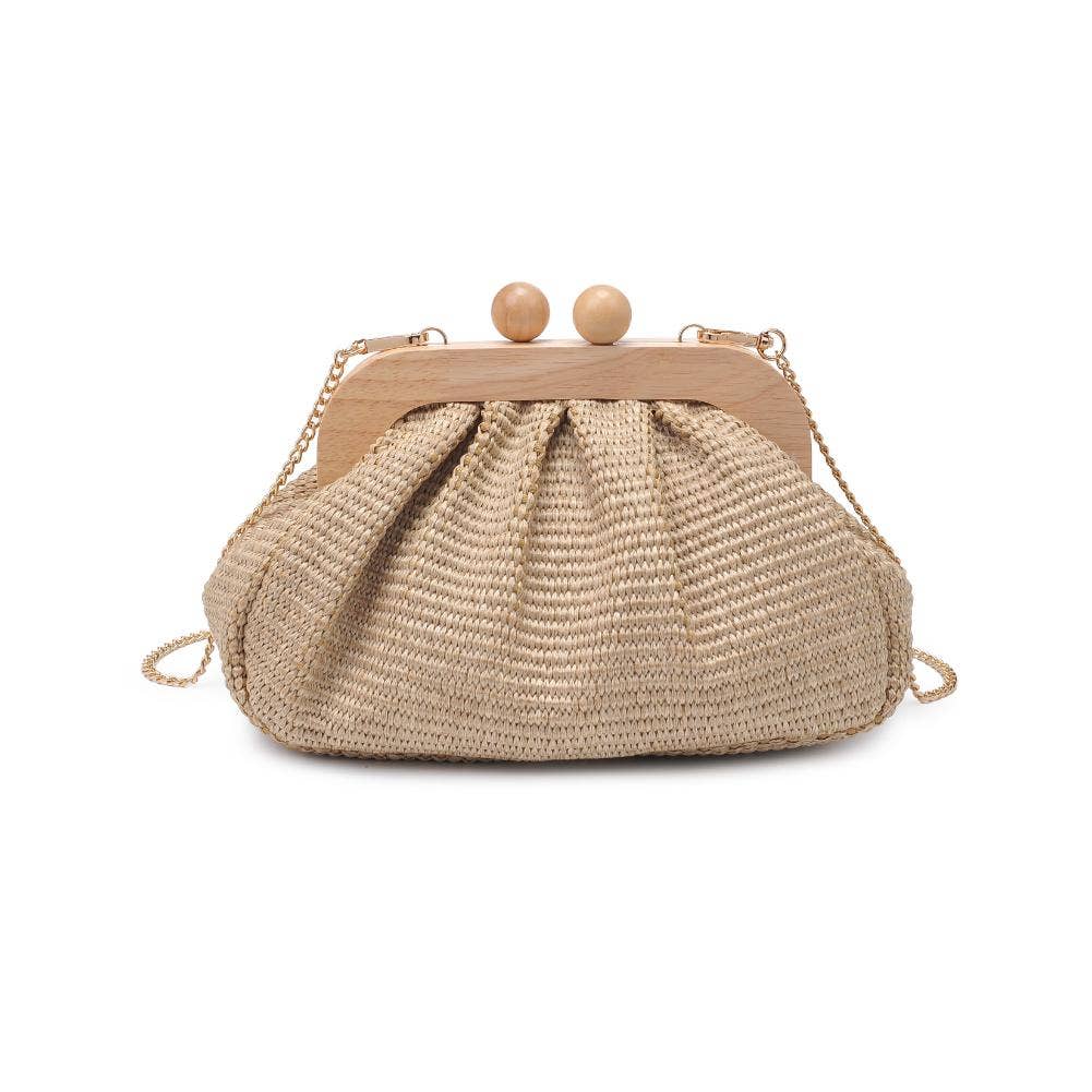 Vogueista Wooden Frame Clutch