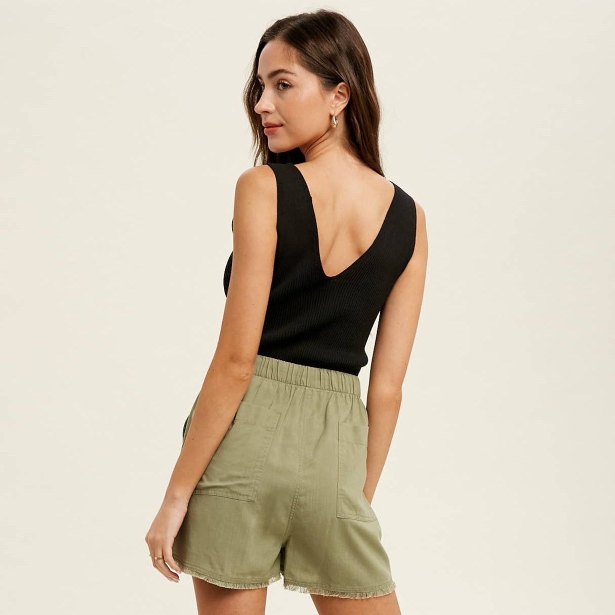 RIBBED KNIT SLEEVELESS BODYSUIT