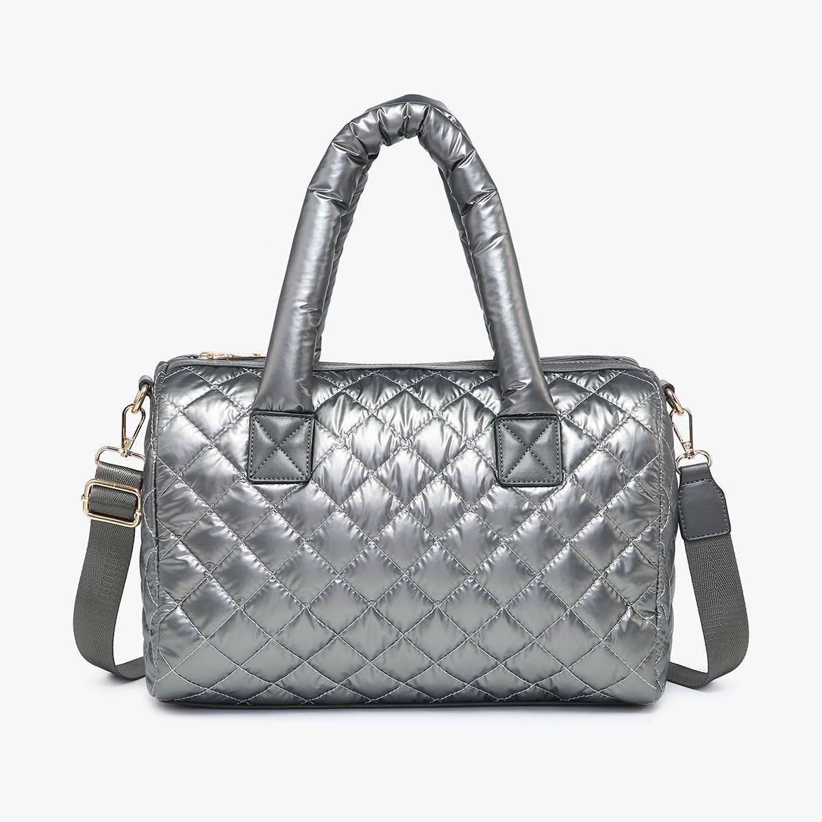 Trista Quilted Nylon Satchel/Tote