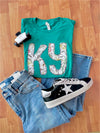 KY Spring Flowers Applique Tee