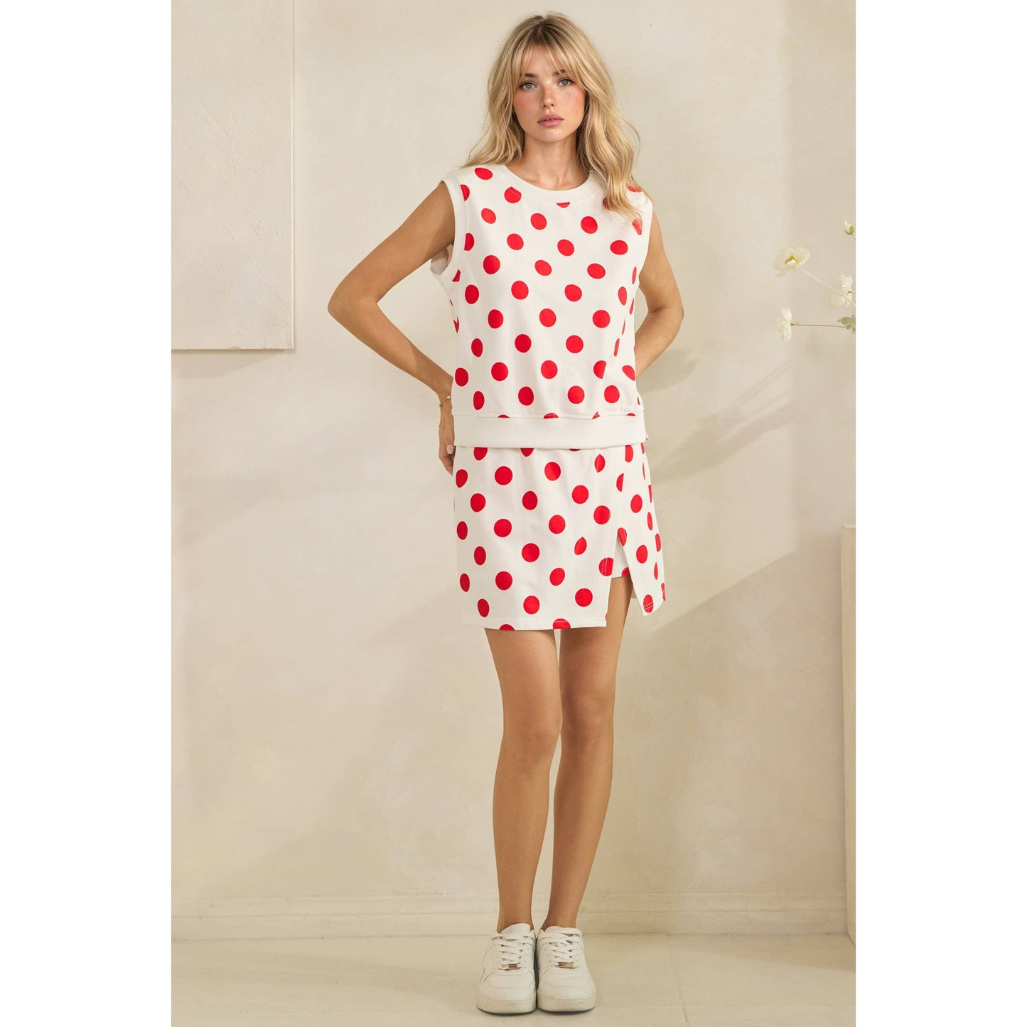 Monroe Polka Dot Skort Set