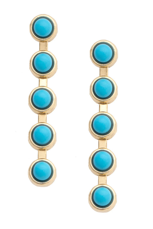 Albuquerque Linked Earrings in Turquoise