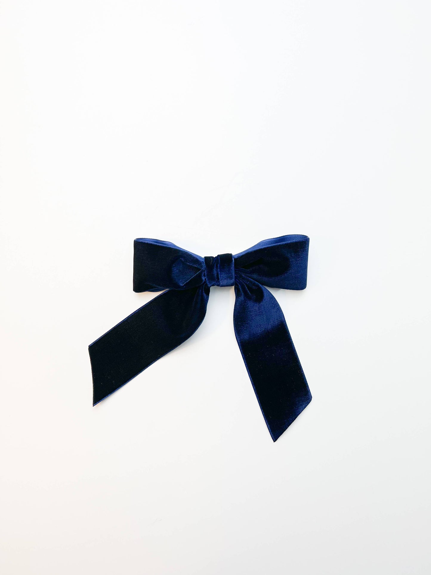 Grace & Grandeur Delora Velvet Bow Barrette