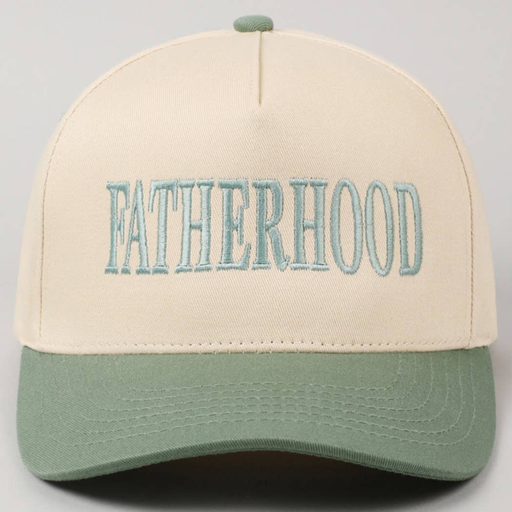 FATHERHOOD Embroidered Two-Tone Trucker Hat