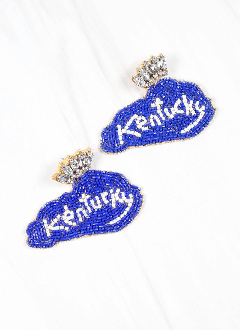 Kentucky state earrings