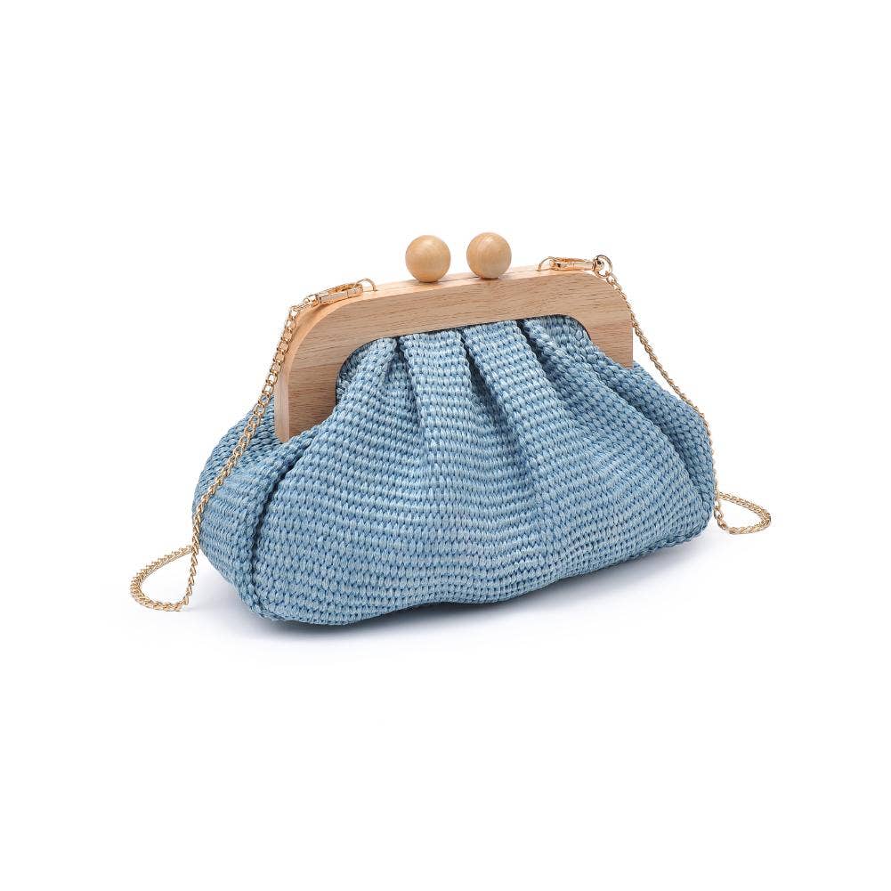 Vogueista Wooden Frame Clutch