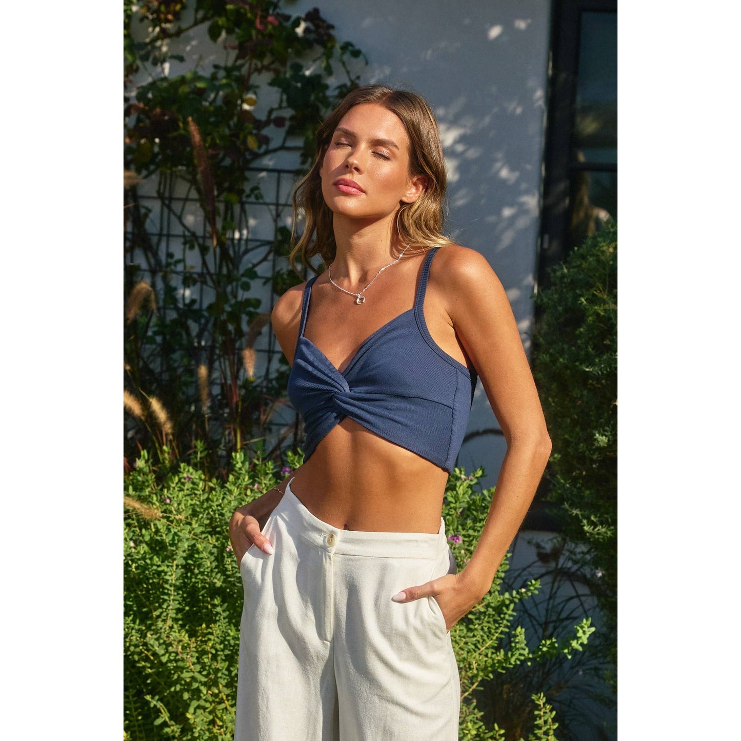 Micro Rib Twist And Shout Crop Top (1)