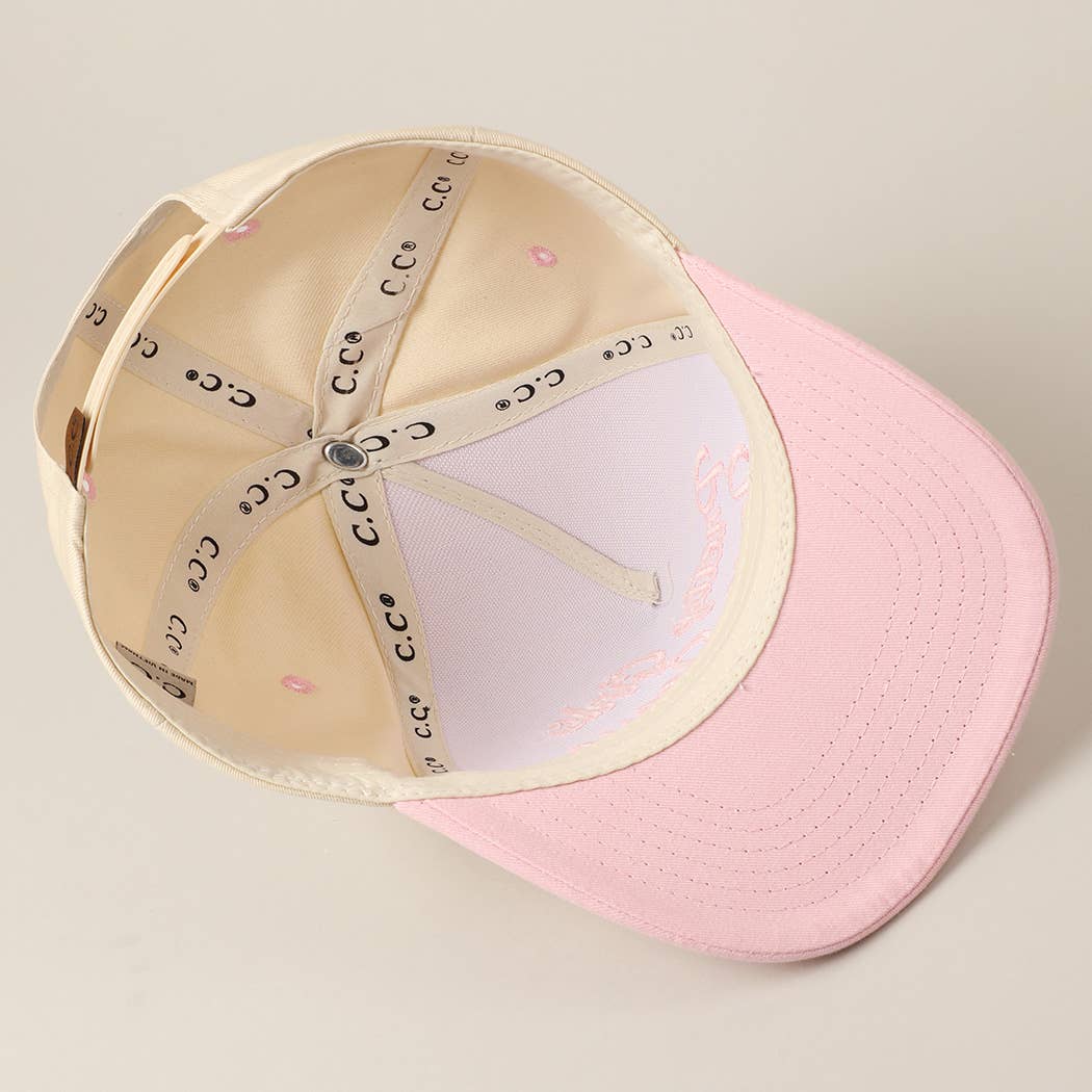 Pretty Girls Love Jesus Embroidery Trucker Hat