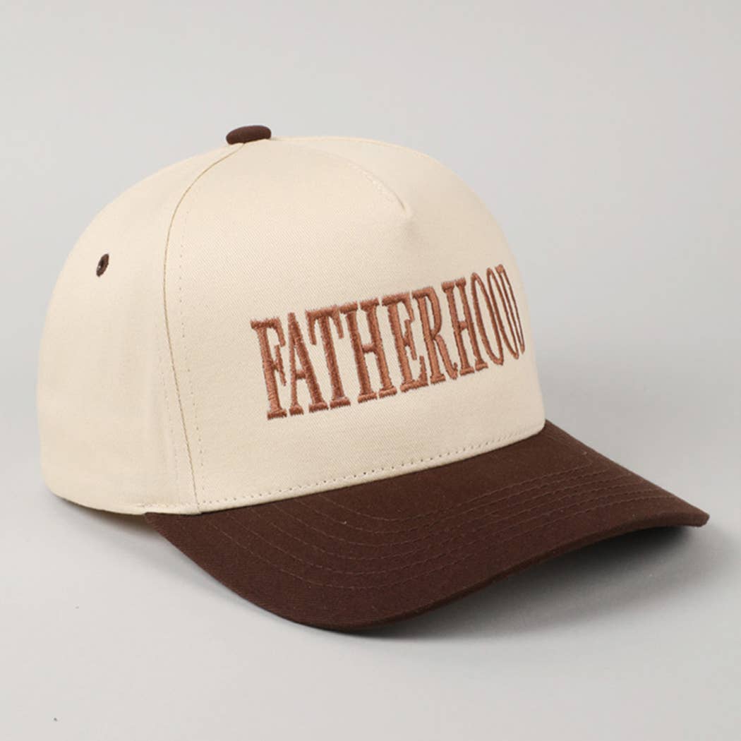 FATHERHOOD Embroidered Two-Tone Trucker Hat