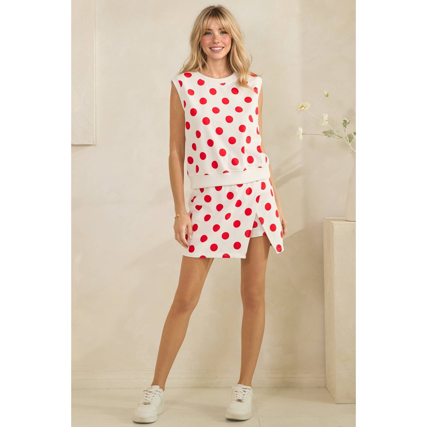 Monroe Polka Dot Skort Set