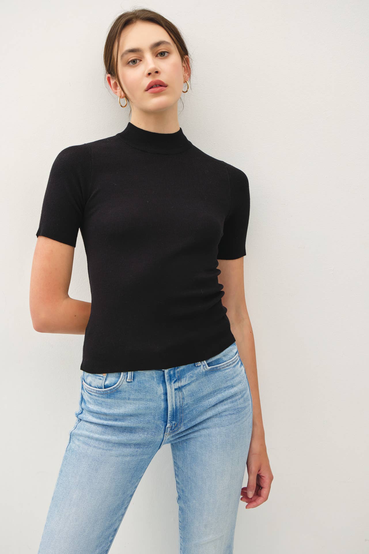 Rustic Romance Mock Neck Sweater