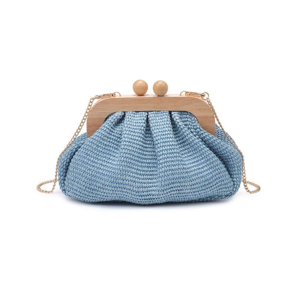 Vogueista Wooden Frame Clutch