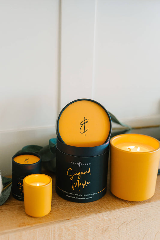 Earth & Ember 2 oz Candle: Sugared Maple