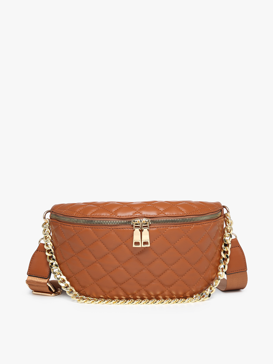 Sylvie Quilted Belt Bag with Chain Strap