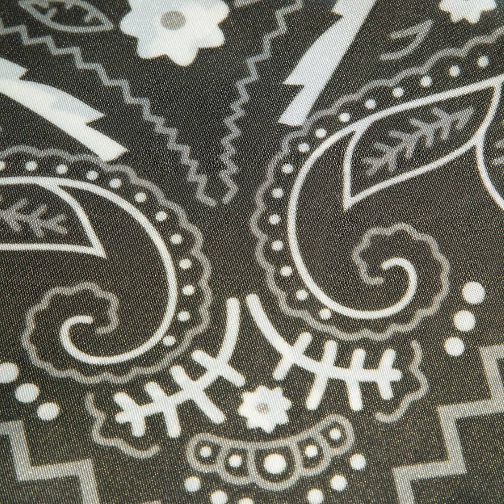 Bandana Paisley Print Satin Square Scarf