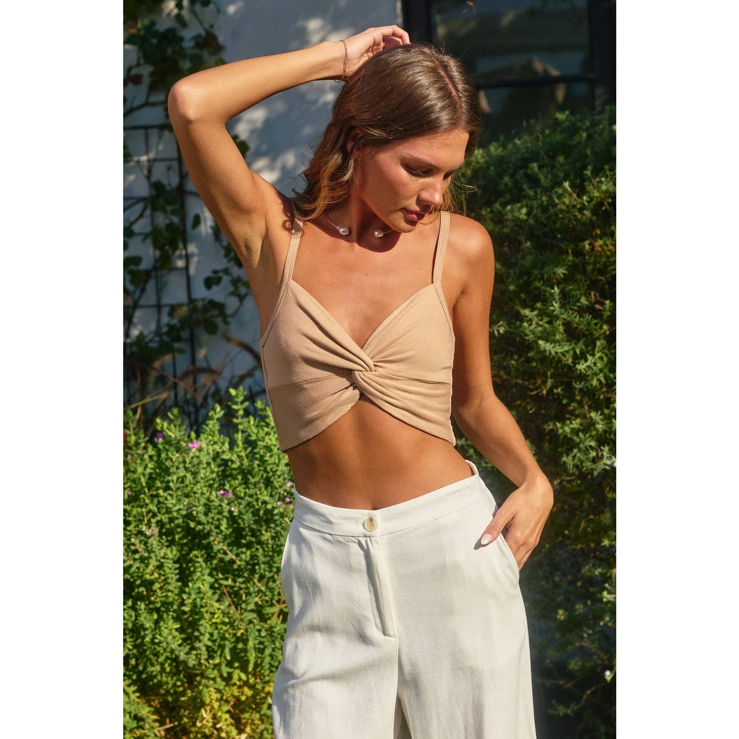 Micro Rib Twist And Shout Crop Top (1)