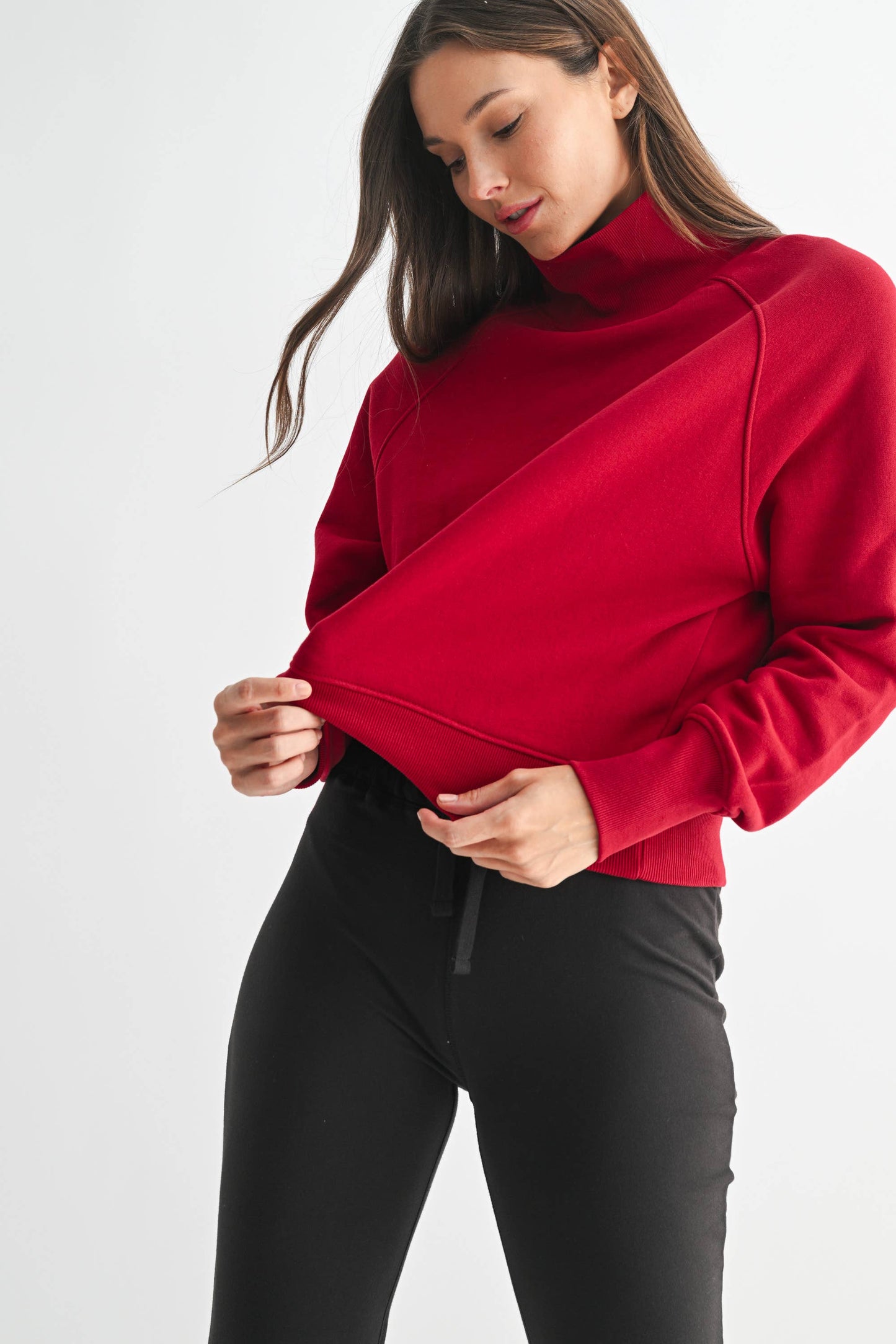 Sporty Malibu Sleeve Turtleneck