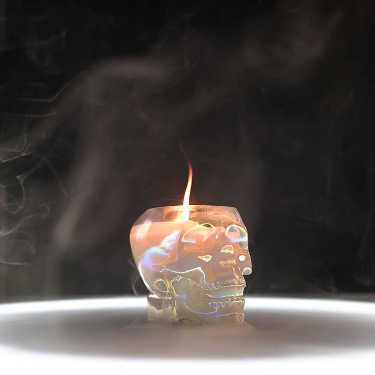 Limited Edition Halloween Skull Candle 8 oz: Unmarked Grave