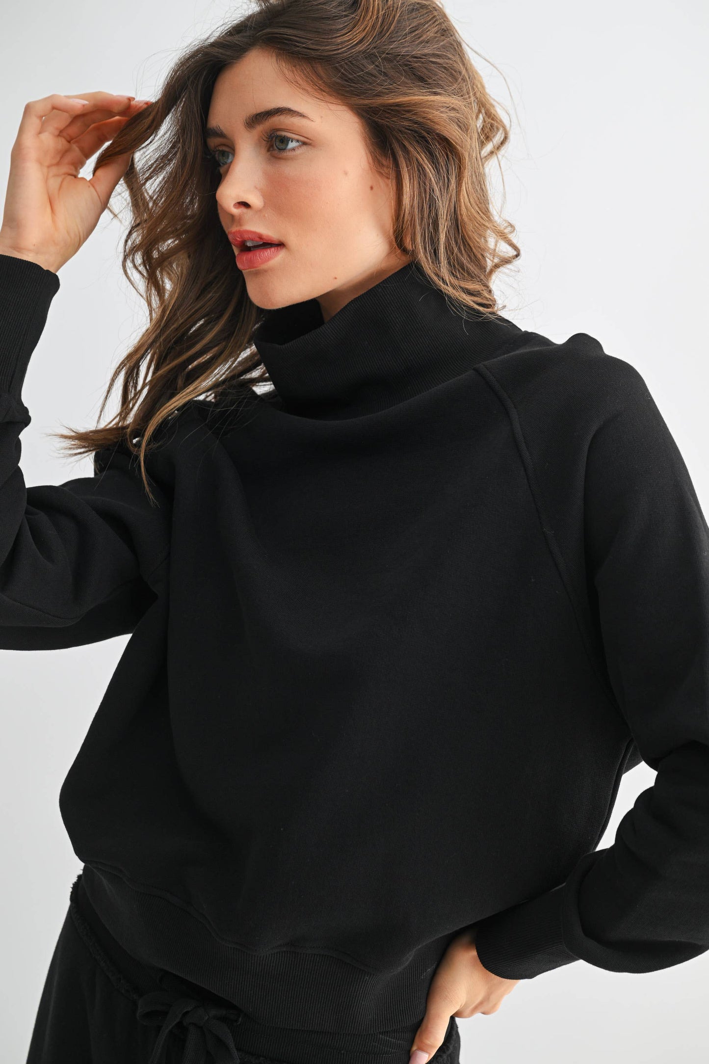 Sporty Malibu Sleeve Turtleneck