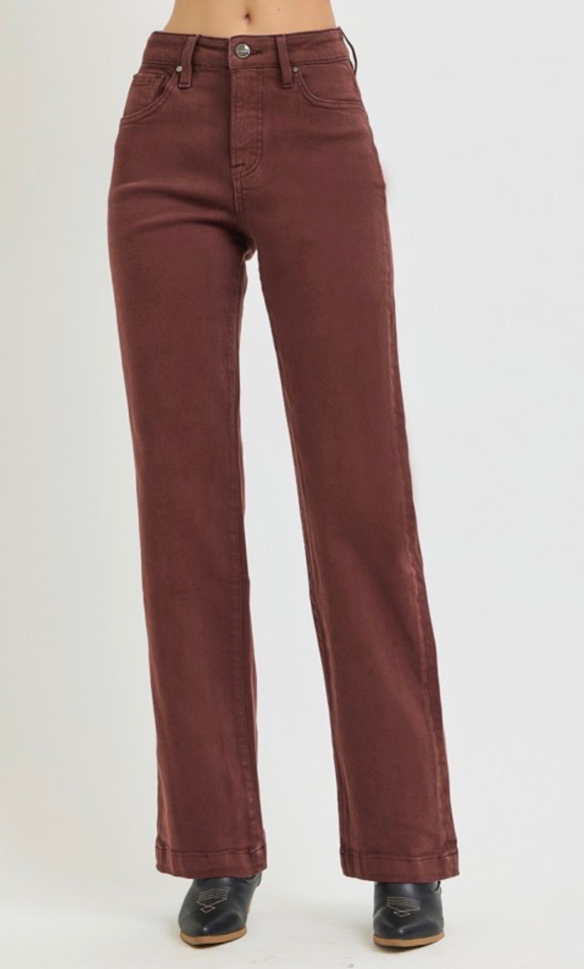 Risen Tummy Control Straight Leg Jeans
