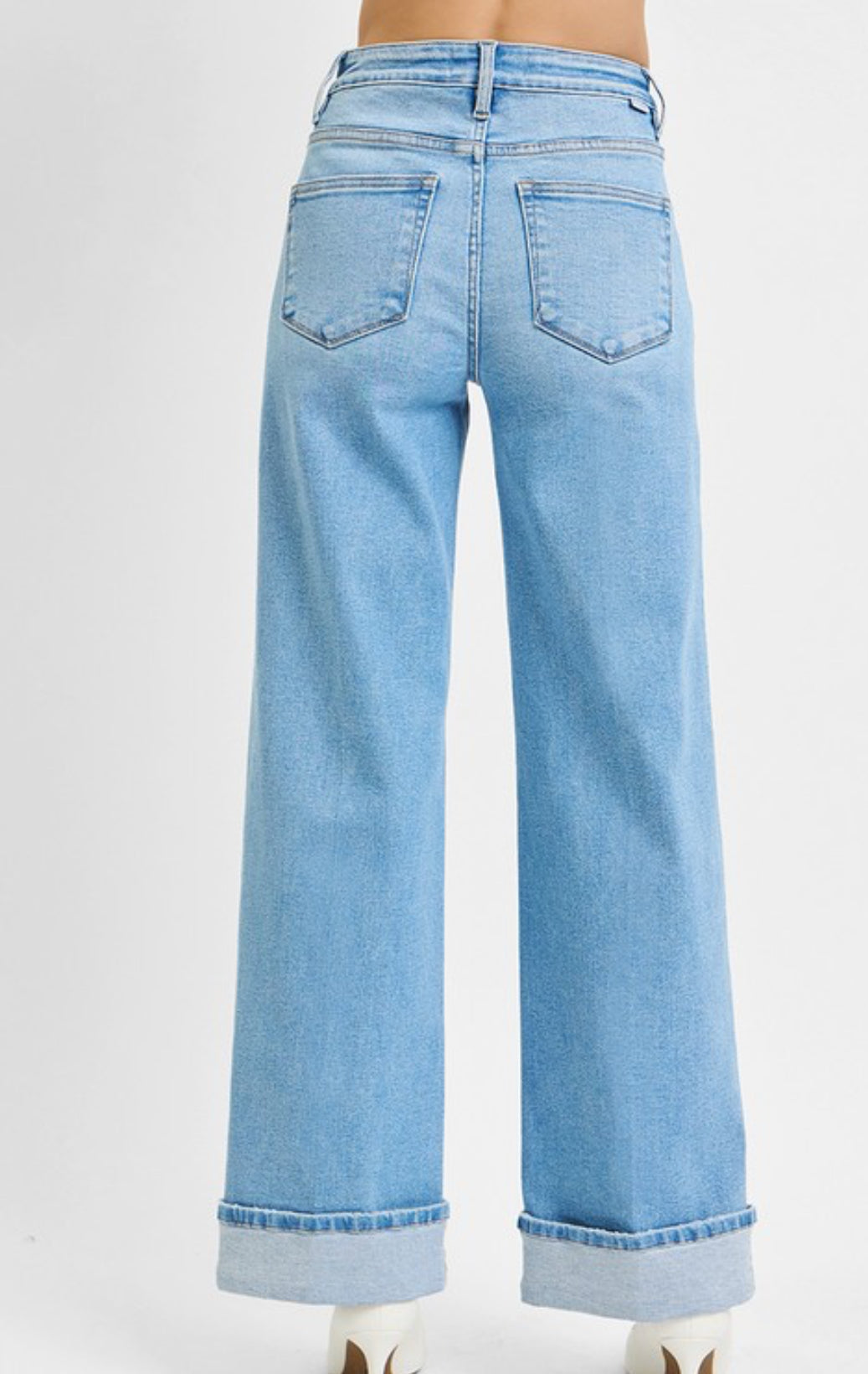 Risen- Tummy Control Cuffed Jeans