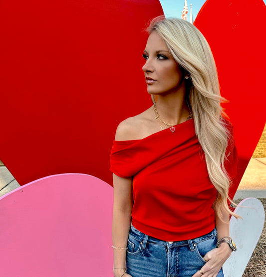 Blush & Glow Satin Top